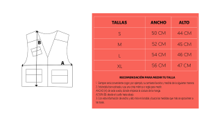 GUIA TALLAS CHALECO CONSTRUCTOR